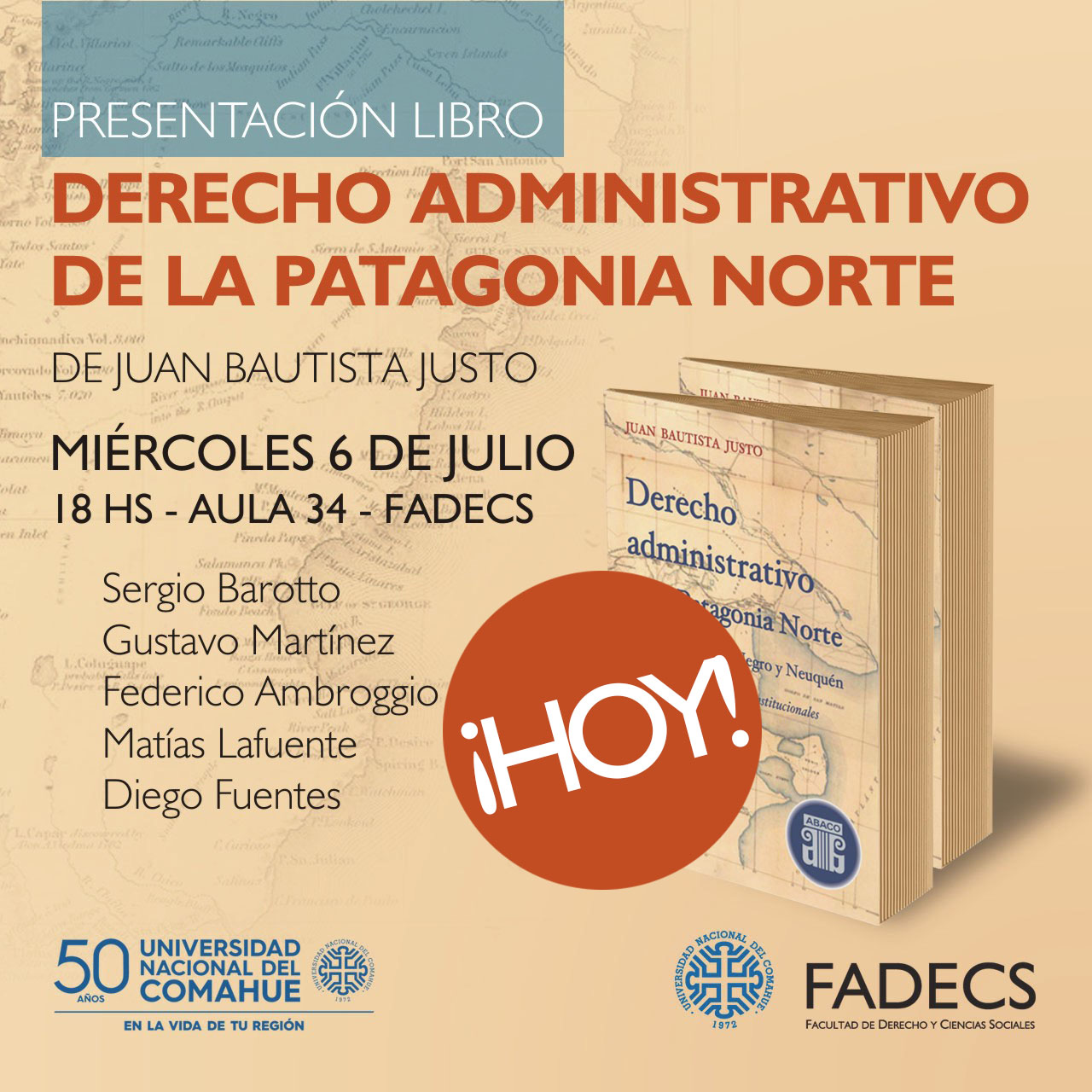 HOY, JORNADA DE DERECHO ADMINISTRATIVO CON PRESENTACIÓN DE LIBRO